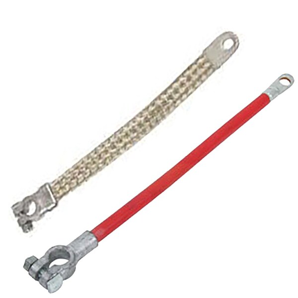 Aic Replacement Parts Battery Cable Kit for 8N Fits Ford Tractors Ground Strap & Cable FAE14301B 8N1 8N14300B-FAE14301-CABLESET - main